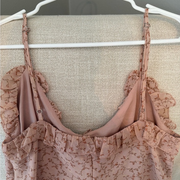 Forever 21 Floral Ruffle Pink Dress - Picture 4 of 8